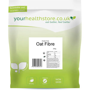 Yourhealthstore® Premium Oat Fibre 250G, Extra Light and Fluffy, Great for Keto King Bread, Vegan, Produced in the EU, (Recyclable Pouch)
