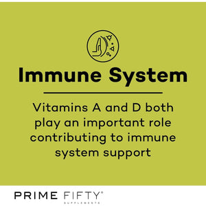 Prime Fifty Super Greens+ Supplement – Effervescent Multivitamins Tablets – 28 Day Supply – Immune System Supplement with Super Greens, Melon, Citrus Multi-Nutrient