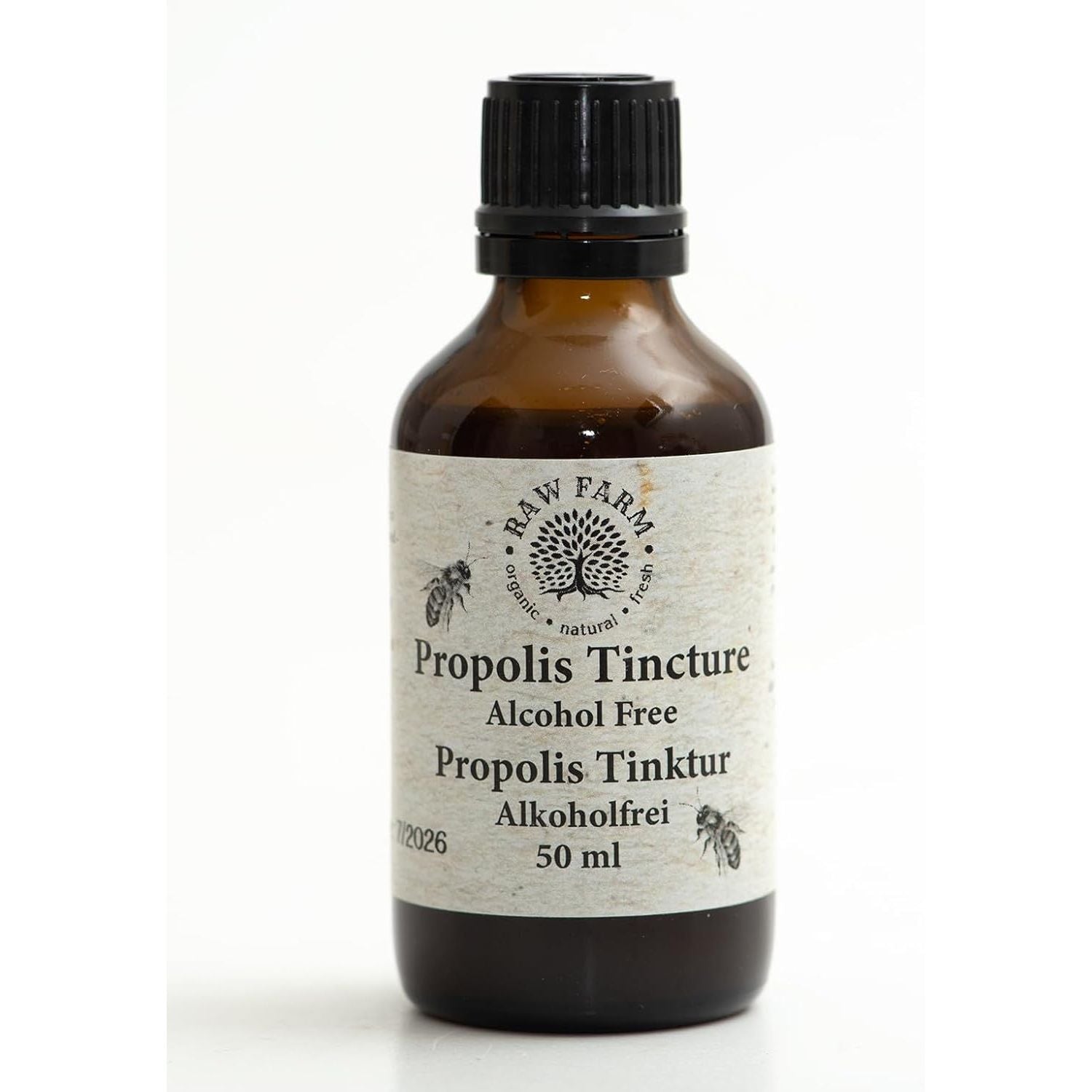 50 Ml Propolis Tincture 30% - Alcohol Free from RAW Farm Beekeepers