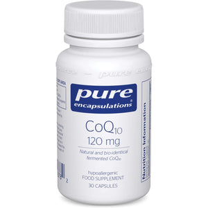 Pure Encapsulations - Coq10 120Mg - Coenzyme Q10 in Its Biologically Active Form - Boost Immune System - 30 Capsules