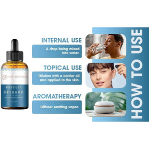 30Ml Wild Oil of Oregano 100% Pure Natural & Undiluted Minimum 92% Carvacrol Highly Potent for Cold, Sore Throat, Cough, Immunity Booster and Gut Health.