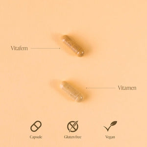 Zita West Couple Bundle - Vitafem & Vitamen Multivitamins - 60 Female Caps & 30 Male Caps (1 Month Supply)