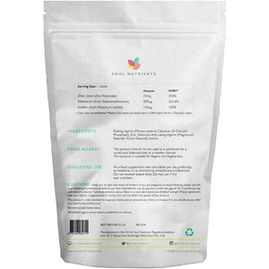 Selenium, Zinc & Iodine Tablets- One per Day- 120 Tablets- UK Made