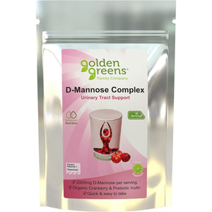 Golden Greens D-Mannose Complex with Organic Cranberry 30 Servings, 1 Count