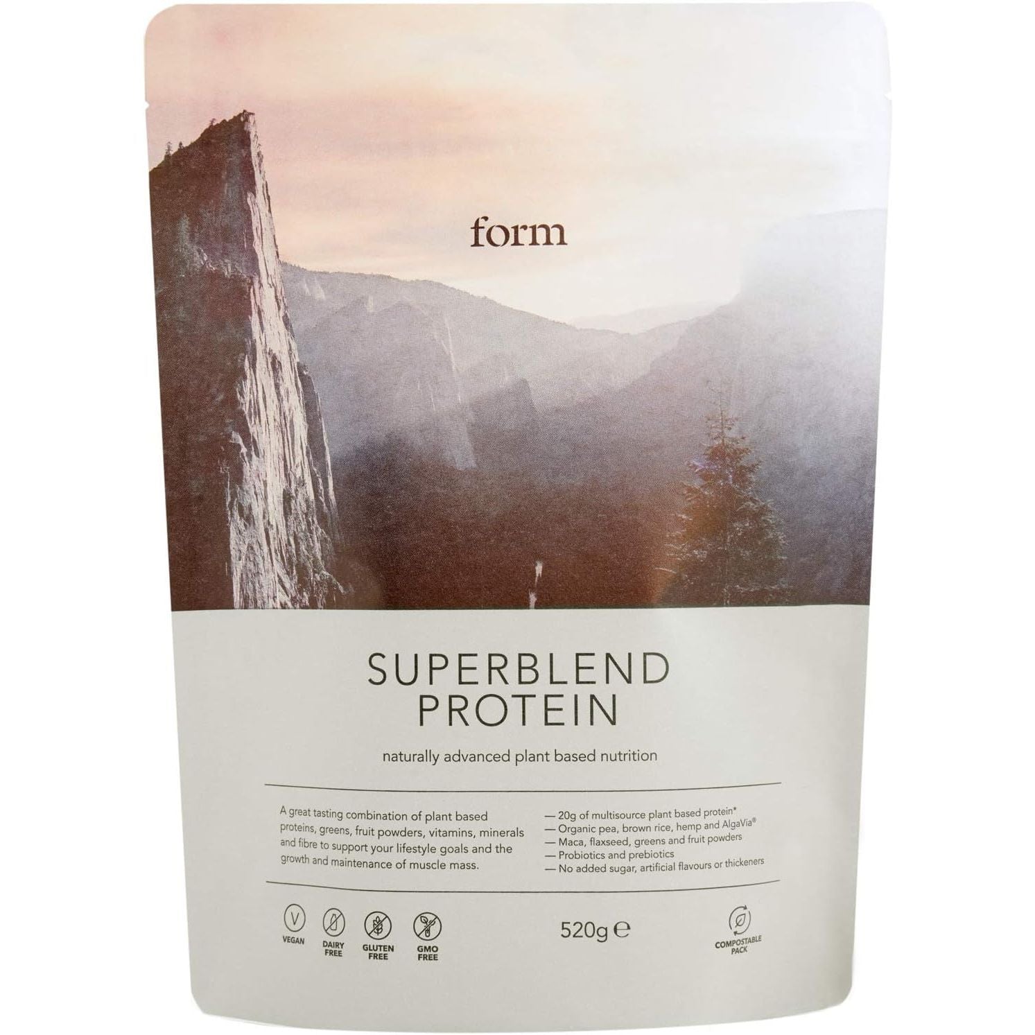 Form Superblend - Vegan Protein Powder, 20G Plant Protein (Chocolate Salted Caramel)