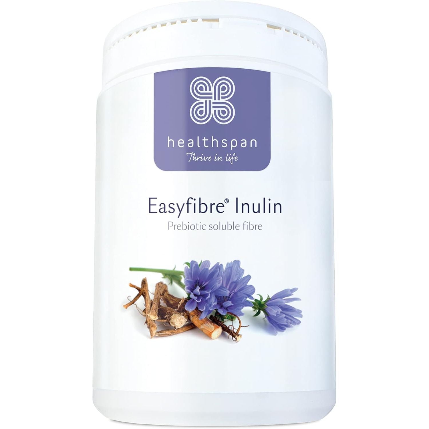 Healthspan Easyfibre Inulin (450G) | a Natural Way to Keep Your Digestive System Functioning Healthily | Increase Fibre Intake | Made from 100% Chicory Root | Vegan