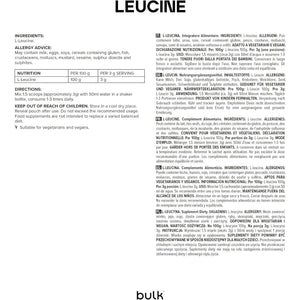Bulk Leucine Powder, 500 G, 166 Servings, Packaging May Vary