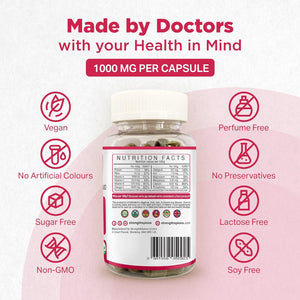 Strength & Spices Blood Pressure Aid, Immune System Booster Herbal Supplements, Blood Pressure Tablets with 15 Natural Ingredients Including Hawthorn Berry and Grape Seed, 1000 Mg, 60 Capsules