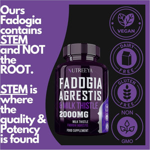 Fadogia Agrestis 2000Mg 90 Vegan Tablets High Strength Fadogia Agrestis Extract Supplements - Athletic Performance & Muscle - Gluten Free Non-Gmo (Not Fadogia Agrestis Capsule) 90