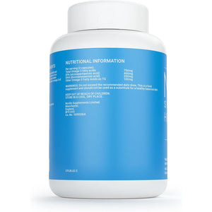 Nordic Supplements High Strength Pharmaceutical Grade Omega 3 Fish Oil 1000Mg Capsules - Pot of 180 Capsules