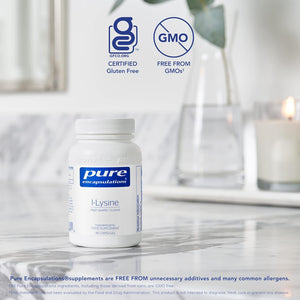 Pure Encapsulations L-Lysine 500Mg - Hypoallergenic Essential Amino Acid Supplement - 90 Vegetarian Capsules