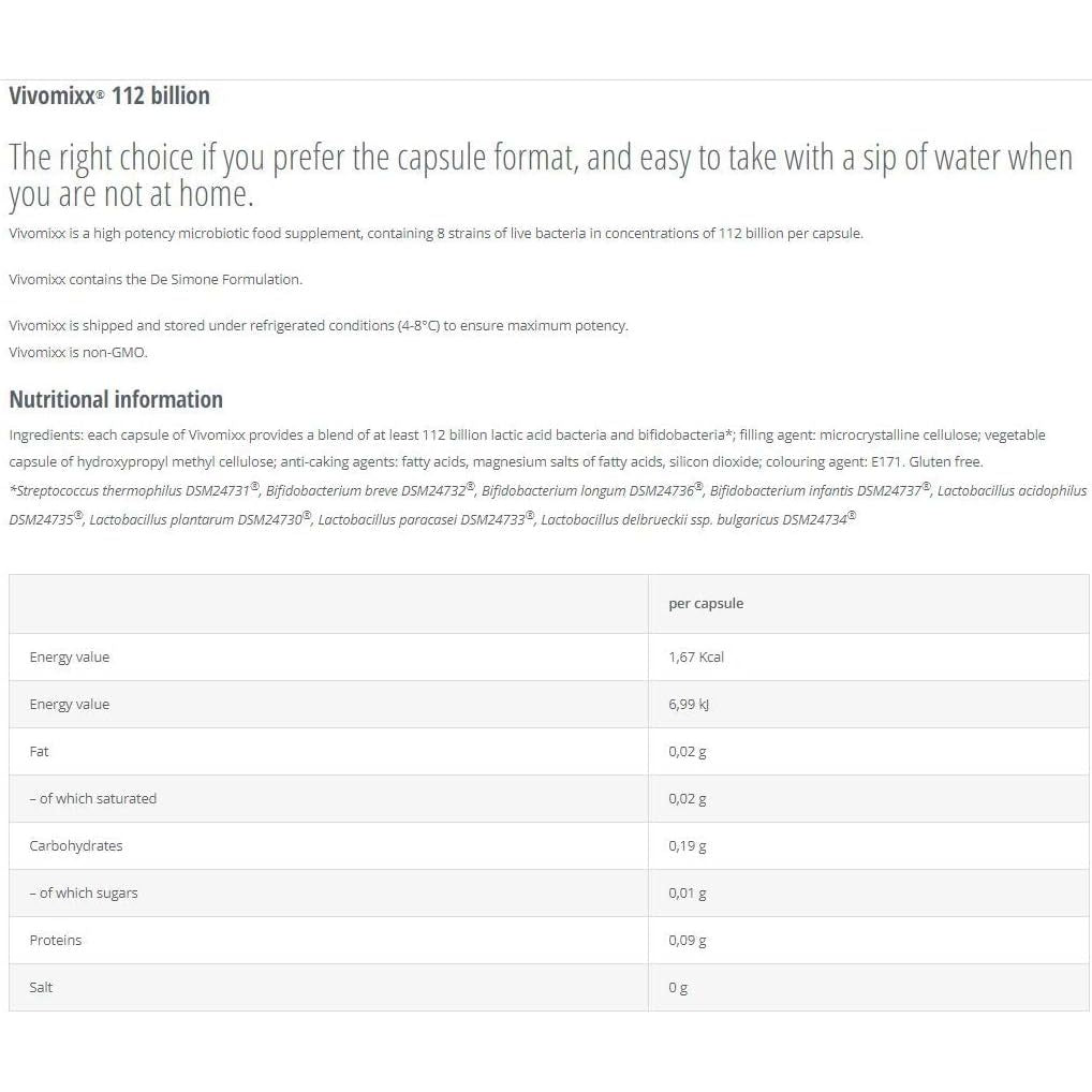 Vivomixx Probiotic 112 Billion - 10 Capsules