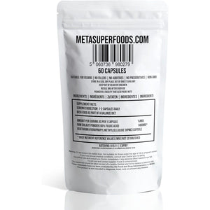 Shilajit | 60 Capsules | 60% Fulvic Acid | 1400 Milligrams Shilajit Resin Powder per Capsule | High Strength Shilajit Capsules | Vegan Himalayan