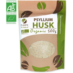 Organic Raw Psyllium Husk - 99% Pure Grade - Natural Fiber - 500 G