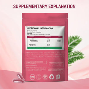 9000Mg Beetroot Extract & 1000Mcg Vitamin B12 Complex - Methylcobalamin & Adenosylcobalamin - Energy & Immune Support - Supports Blood Pressure, Vegan, Nitric Oxide Supplement - 90 Capsules