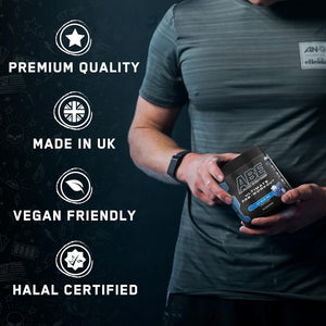 Applied Nutrition Bundle ABE Pre Workout 375G + JUG 2.5 LT Matt Black | All Black Everything Pre Workout Powder, Energy & Physical Performance with Creatine, Beta Alanine (Baddy Berry)