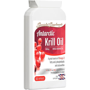 Specialist Supplements Antarctic Krill Oil, 60 Gel Capsules