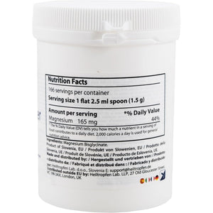 Magnesium Glycinate as Magnesium Bisglycinate | 0.55 Lb – 250 G | Crystal Powder Soluble in Water | Heiltropfen®