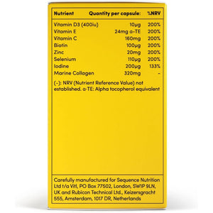 VITL Hair, Skin & Nails + Collagen, a Dose of Classic Complexion Heroes Such as Collagen, Vitamin E, Biotin and Zinc | 30 Capsules