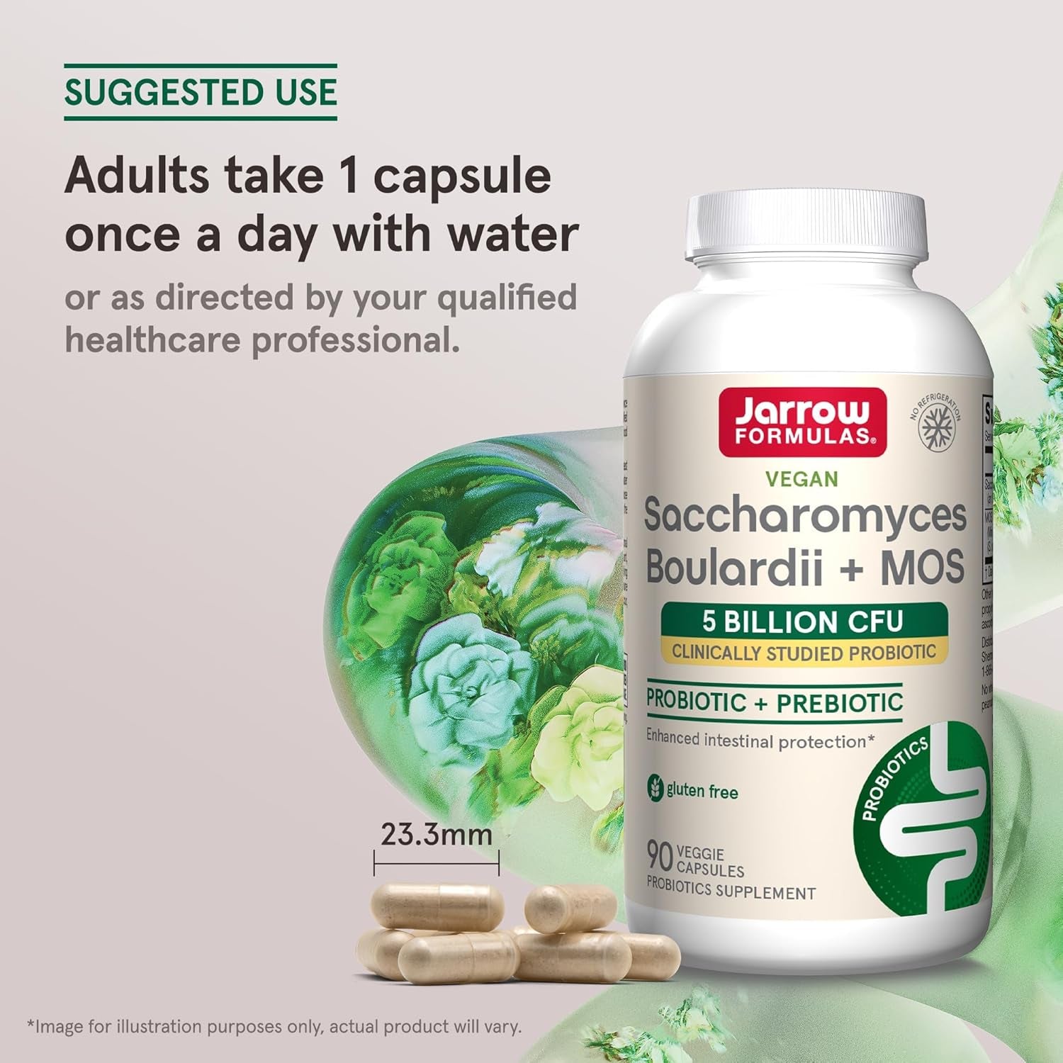 Jarrow Formulas Vegan Saccharomyces Boulardii + MOS - 90 Vcaps