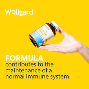 Vegan Vitamin C and Zinc by Wellgard - Maximum Recommended Daily Intake of Zinc, Made in UK
