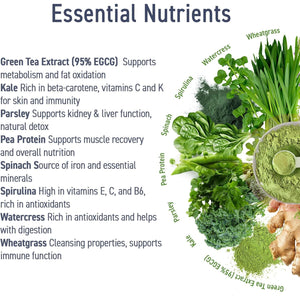 Applied Nutrition Critical Greens Powder and Superfood Blend for Gut Health Energy and Immune Support Vegan Daily Greens Juice Powder (150G - 30 Servings) (Apple Burst)