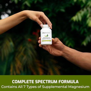 Bioptimizers Magnesium Breakthrough Supplement | Has 7 Forms of Magnesium: Glycinate, Malate, Citrate, and More | Natural Sleep and Brain Supplement | 60 Capsules