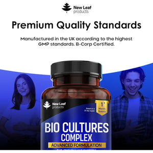 Probiotics & Prebiotics Complex – 80 Billion CFU – 20 Live Strains Including Lactobacillus Acidophilus & Casei – High Strength Bio Cultures Prebiotic & Probiotic Supplement for Women & Men 60 Capsules