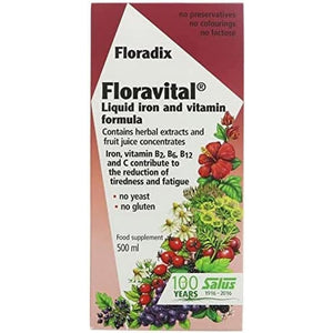 FLORADIX Floravital Iron + Herbs Liquid Formula, 500 Ml
