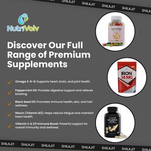 Nutrivolv Shilajit Complex 16,000Mg – 120 Capsules | 60% Fulvic Acid | Himalayan Shilajit with Ashwagandha, Lion’S Mane, Turmeric & Black Pepper | Energy, Testosterone & Brain Support