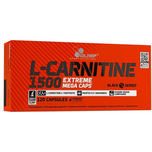 OLIMP SPORT NUTRITION Olimp L-Carnitine 1500 Extreme Mega Capsules - Pack of 120 Capsules