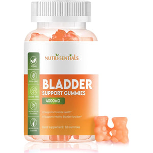 Bladder Support Supplement- 4000Mg Pumpkin Seed Oil Extract Gummies to Help Support Healthy Bladder Function & Prostate Health- Orange Flavour, Vegan, Non-Gmo Bladder Control Tablets