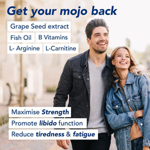 Bioman Men's Fertility Support Formula with Premium Ingredients for Sperm Health, Testosterone Balance, and Stamina – 30 Tablets.