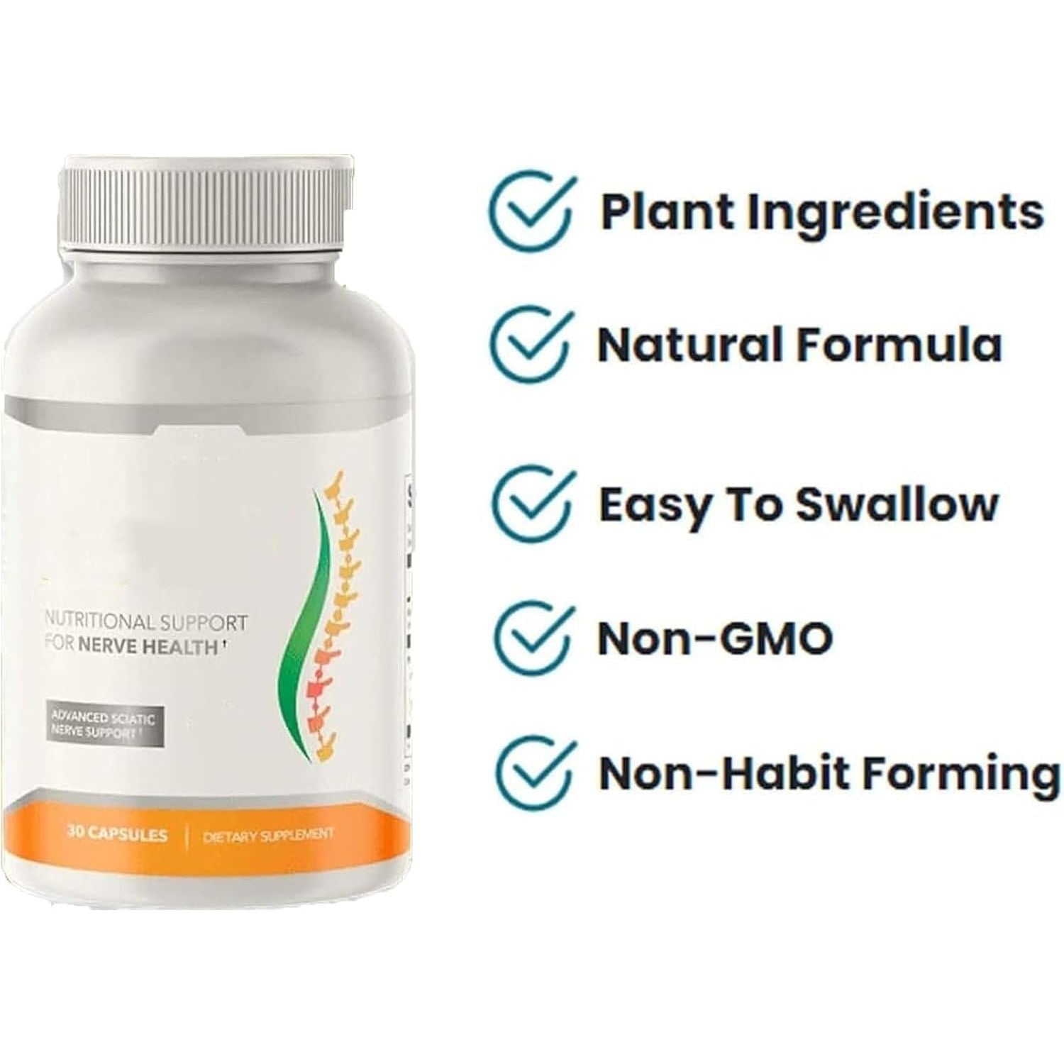 Arialief Capsules for Sciatica, Arialief Sciatica Pain Relief Capsules, Arialief Nutritional Support for Nerve Health, Long-Lasting Fast Acting Support, Say Goodbye to Discomfort (1)