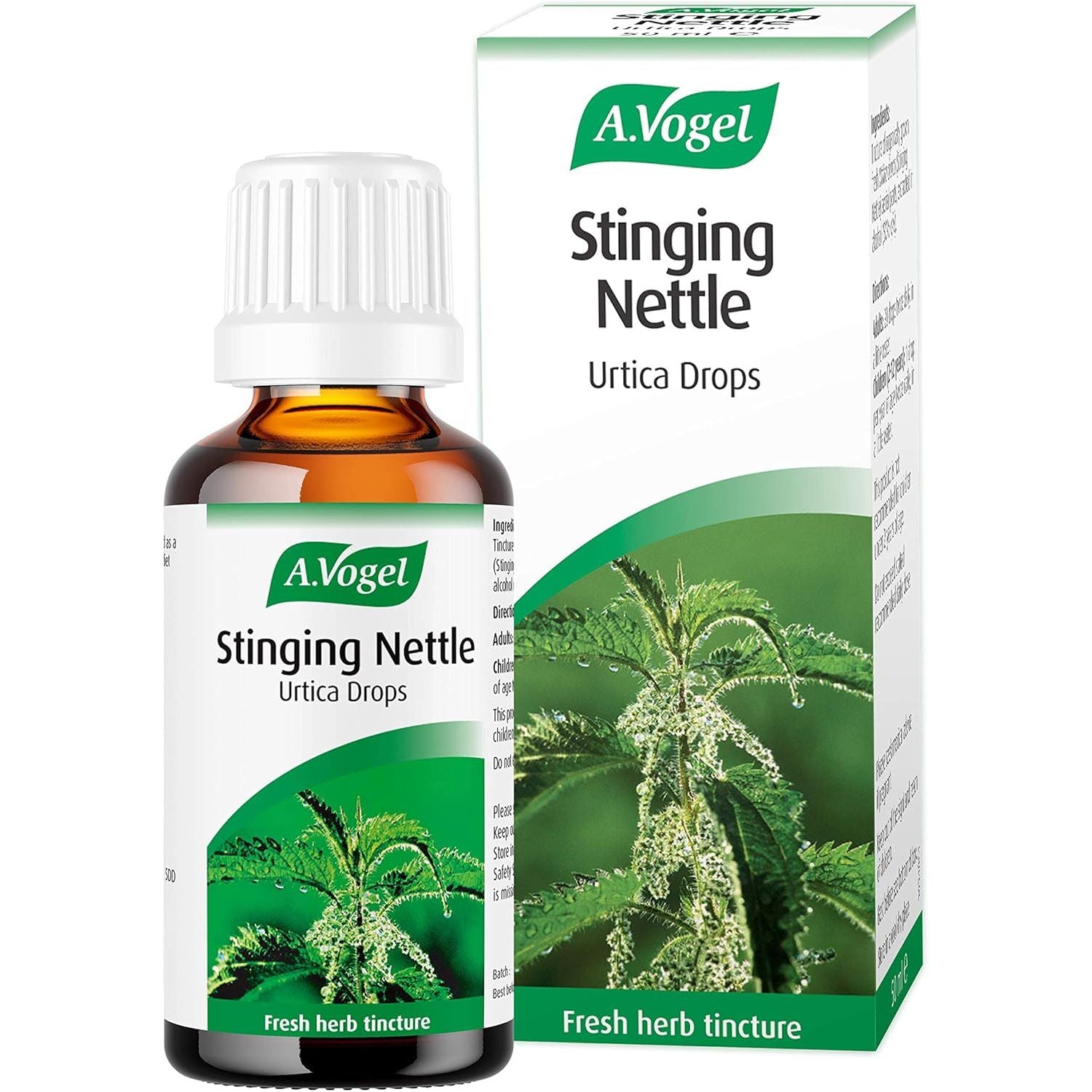 A.Vogel Stinging Nettle Urtica Drops | Food Supplement | from Freshly Harvested, Organically Grown Stinging Nettle Herb | Suitable for Vegans | 50Ml