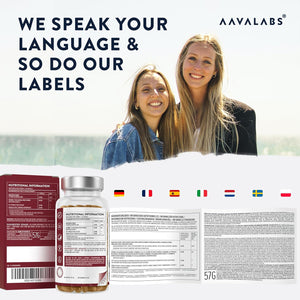 Gentle Iron Supplements for Women and Men - 42 Mg Iron Tablets High Strength with Natural Vitamin C - Active Form - Bisglycinate - Fatigue Supplements with High Bioavailability - 120 Capsules