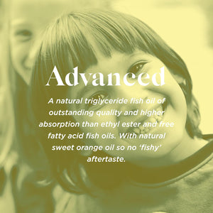 Biocare Children'S Omegacare | Liquid Omega 3 Fish Oil for Heart, Brain & Vision Support | Orange Flavoured - 75Ml