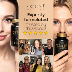 Advanced Probiotics for Women | Made in the UK | Scientifically Formulated Vaginal Probiotics | Cranberry Extract UTI Supplements for Intimate Flora Support | 100 Billion Cfu/G | 60 Capsules