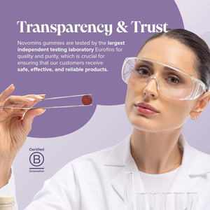 Magnesium Gummies – 1636 Mg Magnesium Citrate Providing 180Mg of MG - Sugar Free - Vegan – 1 Month Supply - Gluten Free - Chewable Supplements – Made by Novomins