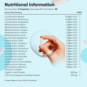 Bio Cultures Complex Probiotics and Prebiotics - 77 Billion CFU - 20 Live Cultures - 60 Capsules - Strains like Lactobacillus Acidophilus & Casei - Prebiotic and Probiotic Supplements for Women & Men