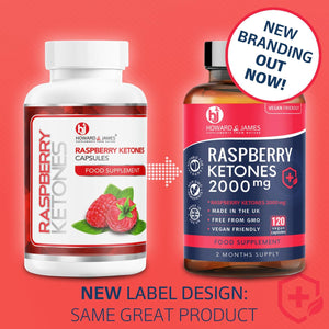 Raspberry Ketones 120 Capsules 2000Mg Daily Serving | Vegetarian & Vegan Friendly Capsules | Max Strength for Men or for Women (120 Capsules)