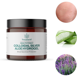 Benatural Essentials Premium Colloidal Silver Aloe Hydrogel 100G | Soothing Gel for Minor Burns, Scratches and Rashes | Antibacterial & Antifungal | PH Balanced | Manufactured in the UK