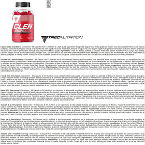 TREC Nutrition CLENBUREXIN - 90 Cap | Most Effective Thermogenic Fat Burner for Rapid Weight Loss, Appetite Suppression, and Energizing Boost | Powerful Formula for Body Definition