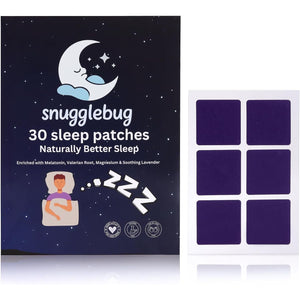 Snugglebug® Sleep Patches – 30-Day Supply | Extra Strength with Melatonin | All-Natural Sleep Aid | UK Made, Vegan, Non-Habit-Forming | No Pills, No Grogginess | Pack of 1