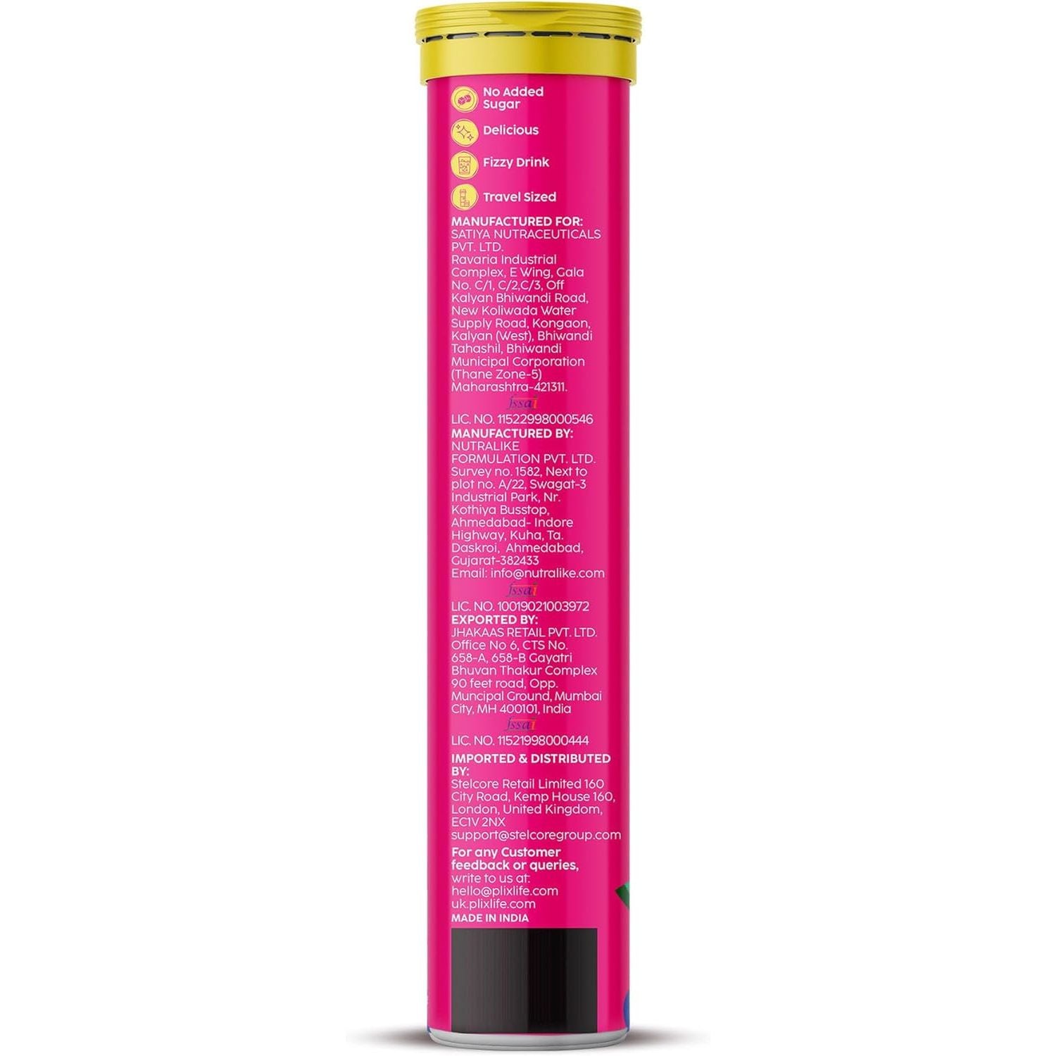 PLIX Glowy Skin 500Mg Glutathione Supplement with Hyaluronic Acid, Vitamin C, E & Berries | 30 Effervescent Tablets, Strawberry Flavor