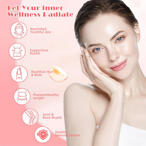 180 Marine Collagen Gummies 1500Mg, Hydrolyzed Collagen Peptides for Women & Men, Type I, II, & III, Biotin, Hyaluronic Acid & Vitamin C, Advanced Skin Support & Hair Growth, 2 Month Supply