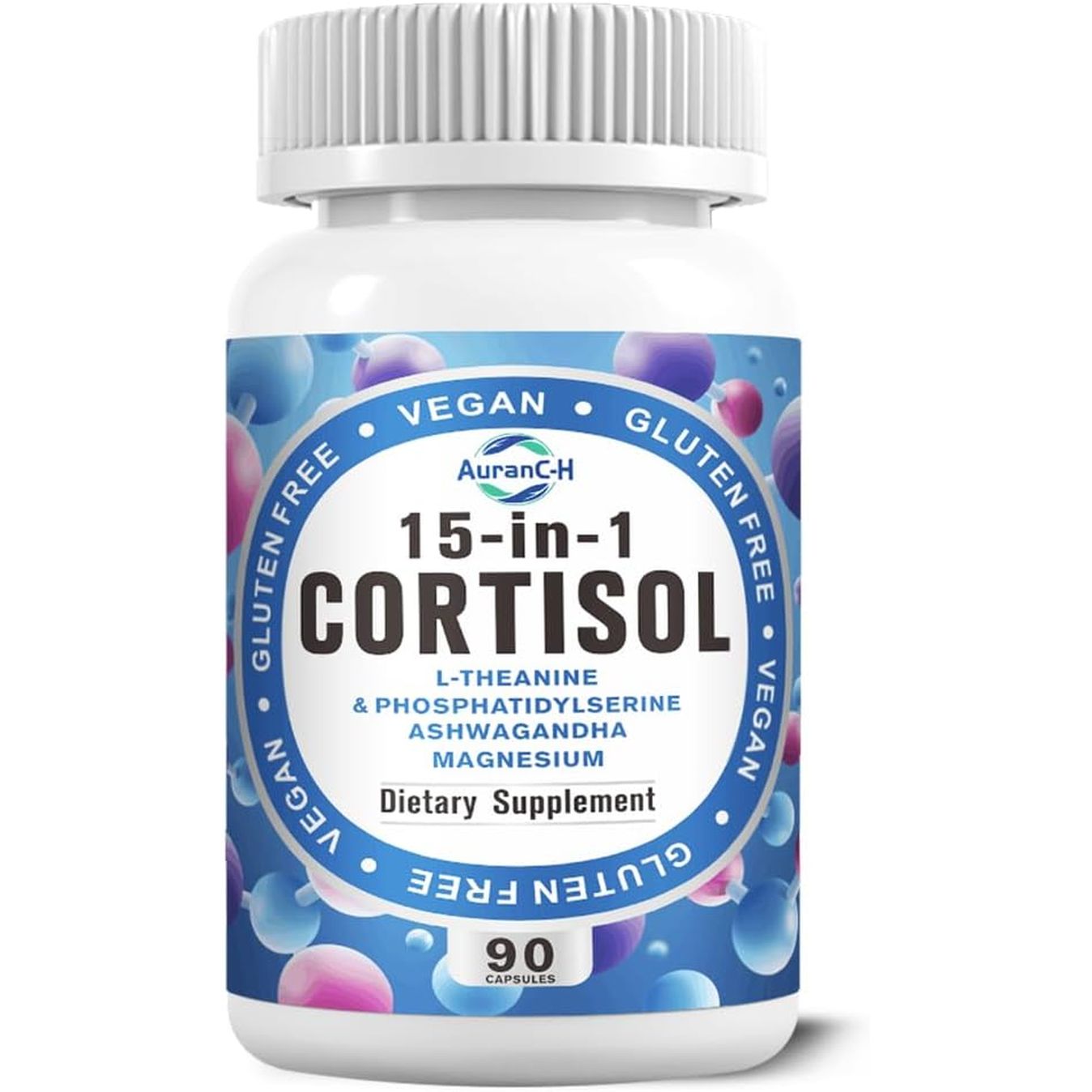 Cortisol Detox Supplement Men Women - Reduce Lower Cortisol High Cortisol Reducer Blocker Control - Supports Stress Mood Rest Adrenal Calm Relax with Ashwagandha L-Theanine Magnesium