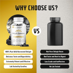 Shilajit Gummies – Extra Strength Formula | Sourced from Himalayan Shilajit | Naturally Rich in Fulvic Acid & 85+ Essential Minerals | Supports Energy, Vitality & Immunity | 60 Gummies