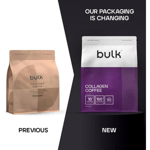 Bulk Collagen Coffee, High Protein, Black, Packaging May Vary, 500 G