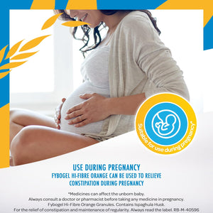 Fybogel Hi Fibre Sachets Orange Flavour 30 Pack - Gentle Constipation Relief, Easy Mix Powder, Vegan Friendly